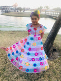 Mexican Chiapaneca Dress for Girls White - Cielito Lindo