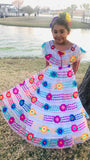 Mexican Chiapaneca Dress for Girls White - Cielito Lindo