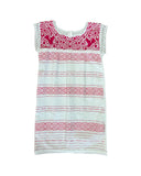 Oaxaca White Loomed Dress