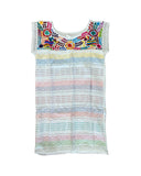 Oaxaca White Loomed Dress