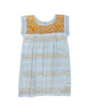 Oaxaca White Loomed Dress