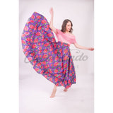 Mexican Folklorico Black Floral Skirt