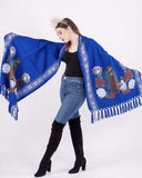 Our Lady of Guadalupe Shawl Red - Cielito Lindo