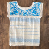 Mexican Oaxaca Cream Blouse - Cielito Lindo