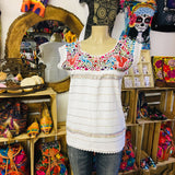 Oaxaca Paloma White Blouse