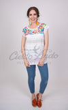Oaxaca Paloma White Blouse
