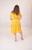 Mexican Campesina Midi Dress - Cielito Lindo