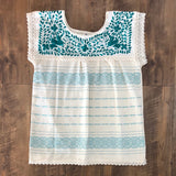 Mexican Oaxaca Cream Blouse - Cielito Lindo
