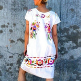 Mexican Handmade Embroidered Dress Cuernavaca - Cielito Lindo