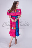 Off the Shoulder Victoria Dress Pink - Cielito Lindo
