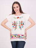 Mexican Handmade Embroidered Blouse Cuernavaca - Cielito Lindo