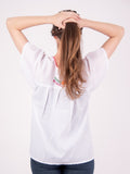 Mexican Tehuacan Full Embroidered Blouse White - Cielito Lindo