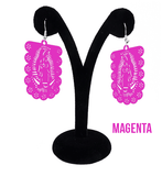 Virgen Papel Picado Earrings - Cielito Lindo
