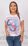Mexican Printed T-Shirt La Sirena from La Loteria Mexicana - Cielito Lindo