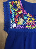 Blouses Yaritza Mexican Blouse Royal Blue