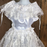 Girls Mexican Chiapaneca Dress for Girls White
