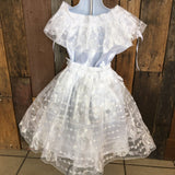 Girls Mexican Chiapaneca Dress for Girls White