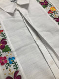 Men’s Guayabera Floral White - Cielito Lindo