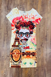 Frida Kahlo Bodycon Mini Dress Paris - Cielito Lindo