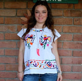 Mexican Handmade Embroidered Blouse Cuernavaca - Cielito Lindo