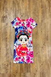 Frida Kahlo Bodycon Mini Dress Viva La Vida - Cielito Lindo