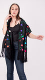 Mexican Handmade Embroidered Shawl Chilapa - Cielito Lindo