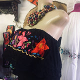 Azalea Mexican Off the Shoulders Dress Black - Cielito Lindo