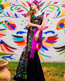 Paloma Negra Formal Dress - Made to order - Cielito Lindo