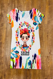 Frida Kahlo Bodycon Mini Dress Feathers - Cielito Lindo