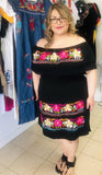 Azalea Mexican Off the Shoulders Dress Black - Cielito Lindo