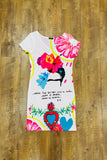 Frida Kahlo Bodycon Mini Dress Quote X-Large - Cielito Lindo