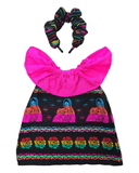 Mexican Virgen de Guadalupe Girls Dress 2 Pc - Cielito Lindo