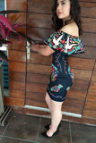 Chula Black Dress Printed - Cielito Lindo Mexican Boutique