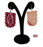 Virgen Papel Picado Earrings - Cielito Lindo