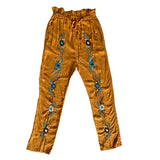 Embroidered Drawstring Pants - Cielito Lindo