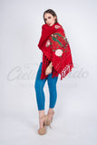 Shawl Red Our Lady of Guadalupe Shawl Red