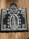 Unisex Mexican Poncho Virgen de Guadalupe