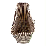 Oaxacan Handwoven Tote Bag with Vinyl Wrapped Handled