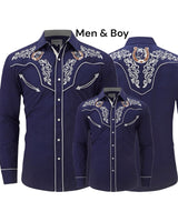 Texas cowboy Navy Blue shirt