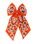 UTRGV Orange White Bow
