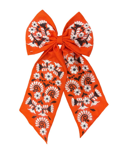 UTRGV Orange White Bow