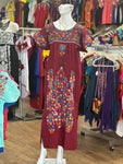 Stunning Maxi Dress Paraiso Maroon