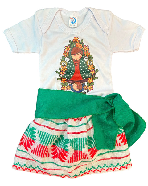 Guadalupe Baby Onesie 3pc Set