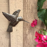 6" Set of 2 Hummingbirds Metal Art Wall Decor