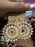 Handcrafted Beaded Earrings Gold Plated