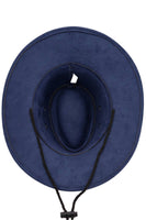 Classic Faux Nubuck Suede Poly Fabric Western Cowboy Hat