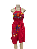 Artemisa Halter Dress Red