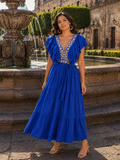 Magdalena Embroidered Maxi Dress