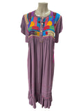 Lina Maxi Embroidered Dress