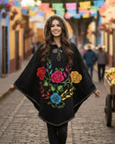 Mexican Hooded Mañanita Hand Embroidered